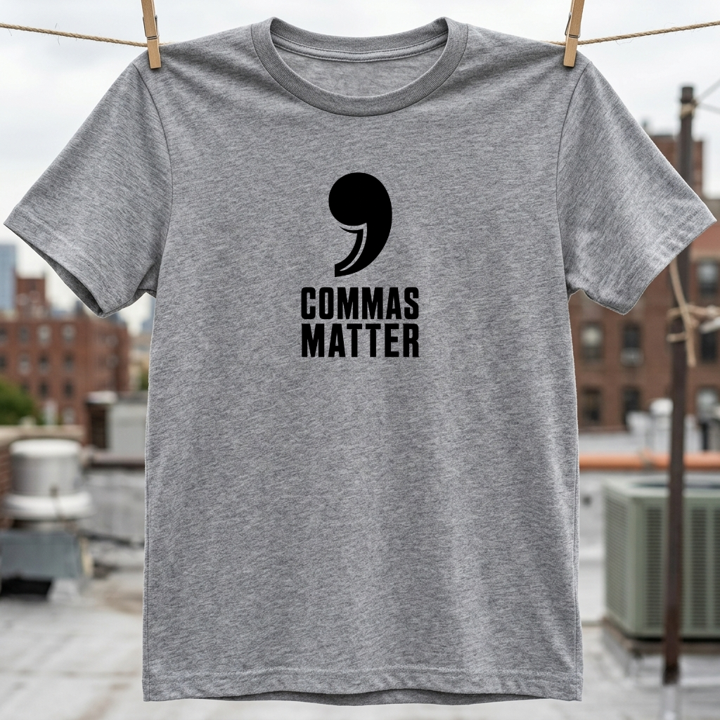 Commas Matter T-Shirt